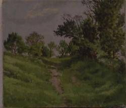olej plátno, bez rámu č.212 23,5x26